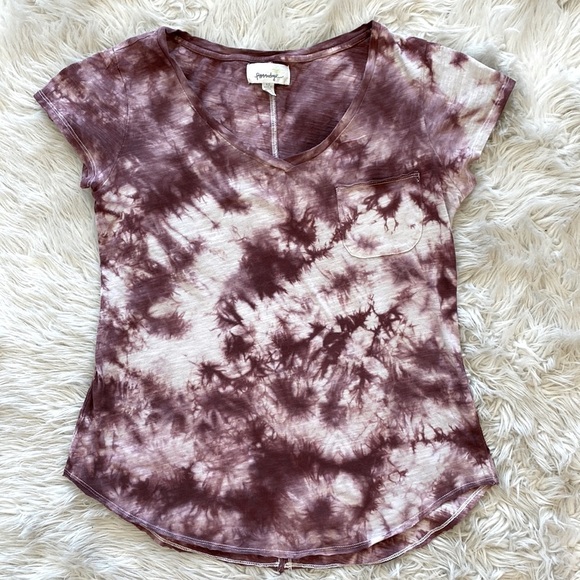 Anthropologie Porridge Tie Dye Pocket Tee - Picture 4 of 10